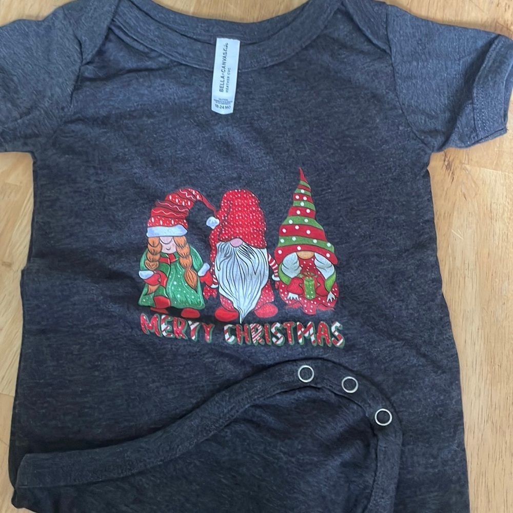 Gnome Christmas onsies